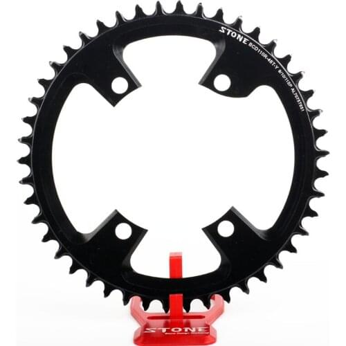 Single Chainring BCD110 Circle for Shimano R7000 R8000 R9100 Aero Style Narrow Wide 34T to 60T