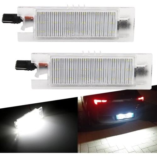 OXILAM 2Pcs Car LED Number License Plate Light No Error Canbus For Alfa Romeo 156 159 147 Mito GT Spider MiTo Fiat Punto 188 12V