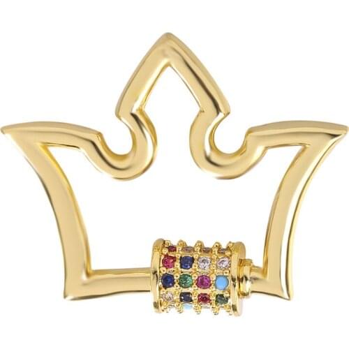 DIY Jewelry Making Necklace For women Supplies Luxury Zircon Rhinestone Spiral Clasp Pendant Accessories For Making Fine Jewelry