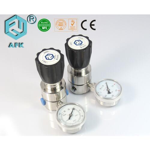 R11 stainless steel single stage CO2 Argon gas pressure regulator with one outlet gauge