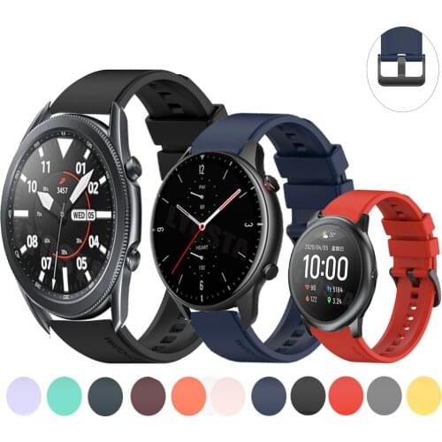 Sport Silicone Band for Huawei Watch GT 2 46mm WristStrap 22mm for Samsung Galaxy Watch 46mm Gear S3/watch3 45mm Huami GTR2 47mm