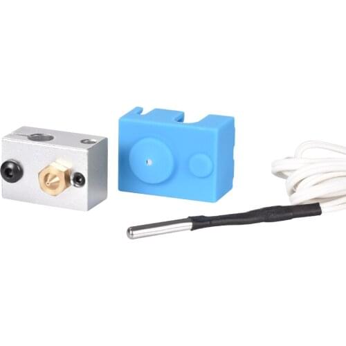 V6 Silicone Stock sock with Original Block Support V6 Original J-head & heater 1.75/3.0mm Bowden& direct Extruder for 3D printer