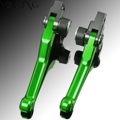 For KAWASAKI KX65 KX80 KX85 KX125 KX250 KX 125 250 KX250F KX450F KLX250 KDX200 KDX220 CNC Pivot Foldable Clutch Brake Levers