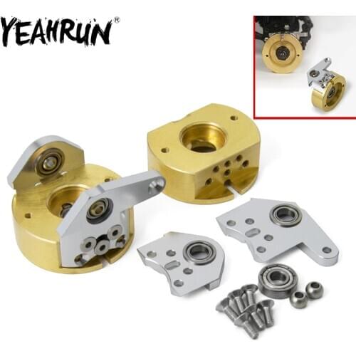 YEAHRUN Brass Counterweight 206g/Pair Balance Weight Tire Portal Drive Housing for 1:10 RC Crawler Axial Wraith Upgrade Parts