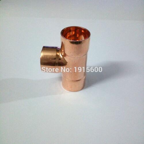 1" 25.4mm Tee/Equal Tee 3 ways red copper brass fitting refrigeration parts air condition fittings pipe fitting