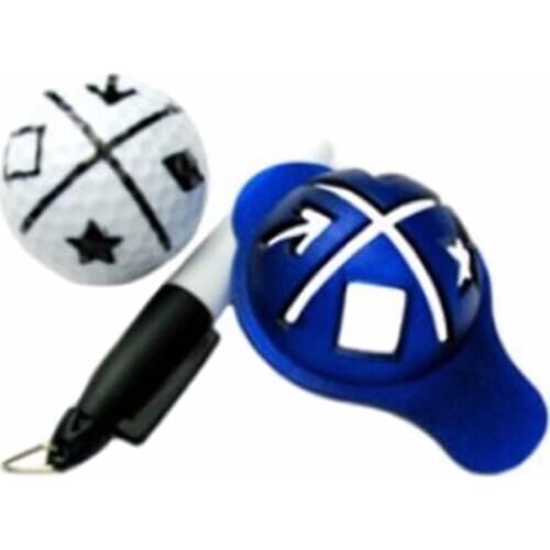 1Set Styrene - Butadiene Copolymer Golf Ball Liner Marker Tool + Marker Pen Training Golf Accessories Practice Set