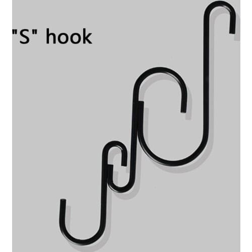 50LB 10pcs S Hooks Hanging Hook Heavy Duty Hangers for Hanging Clothes Pans Plants