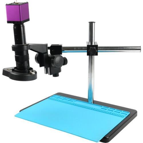 1080P 60FPS HDMI FHD Industrial 180X 300X C Mount SD Electronic Digital Video Microscope For Phone PCB Repair Soldering