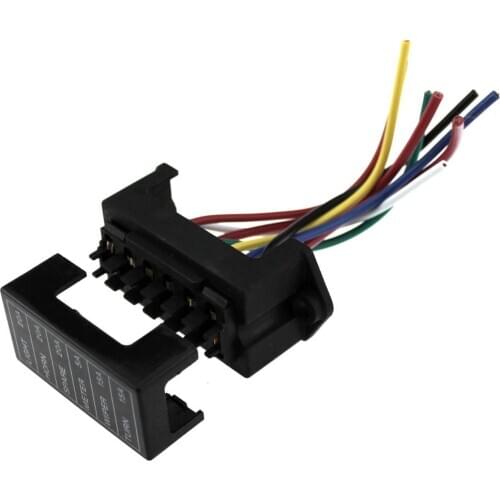 12V / 24V Fuse Box Fuse Holder ATC Fuse Box, 6 Ways, 8 Wires