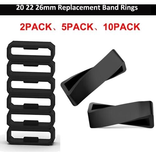 2-10pcs Rubber strap Belt Loop Keeper Square Loop Buckles Belt Holder Retainer Rings For Garmin Fenix 6X 6X 6 Pro 5X 5S 5 5 plus