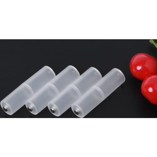 4Pcs AAA To AA Size Portable Battery Converter Adapter Spacer Switcher Case Box K92F