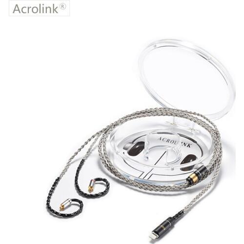 Acrolink 1.2m High Qulity PCOCC DIY Earphone Cable Repair Replacement With MMCX For iphone