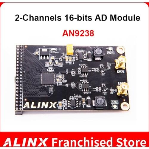 ALINX AN9238: Dual Channel 12-bits AD Module for FPGA Board 65MSPS 10MV
