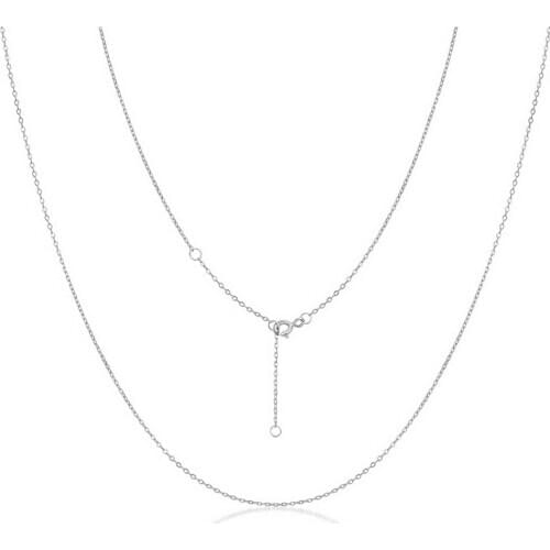 ALLNOEL 925 Sterling Silver Necklace Chain Without Pendant Chain For Women Fashion Jewellery Yellow Gold White Color Rose Gol