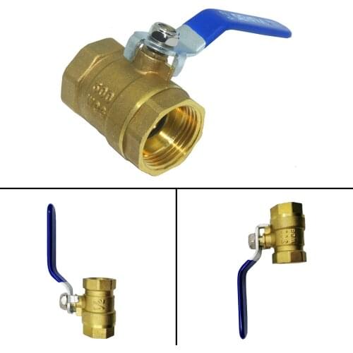 Areyourshop 1/2" BRASS Ball Valve NPT Female Threaded Full Port 300 WOG Water Oil Gas