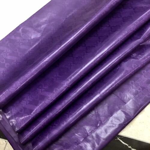 Purple Color Bazin Riche Cotton 10 Yards Austria Quality Guinea Brocade Garment Fabric 100% Cotton african lace fabric