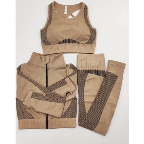 Seamless Women Yoga Sets Female Sport Gym Suits Wear Running Clothes Women Fitness Sport Gym Set Women Long Sleeve Yoga Clothing