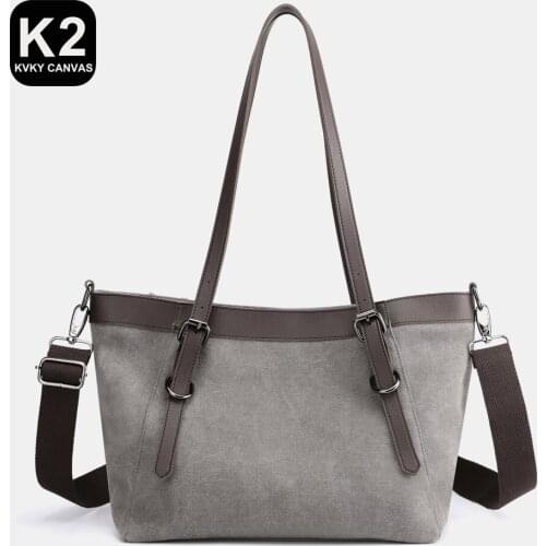 Large Black Women Canvas Handbags Female Large Tote Shoulder Bags for Canvas Ladies Crossbody Bag High Quality Women Bags