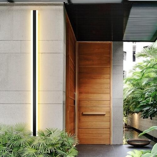 Foscarini LED Waterproof outdoor Long size wall lights IP65 luxe Wall Lamp Garden porch touch switch Light Sconce Luminaire