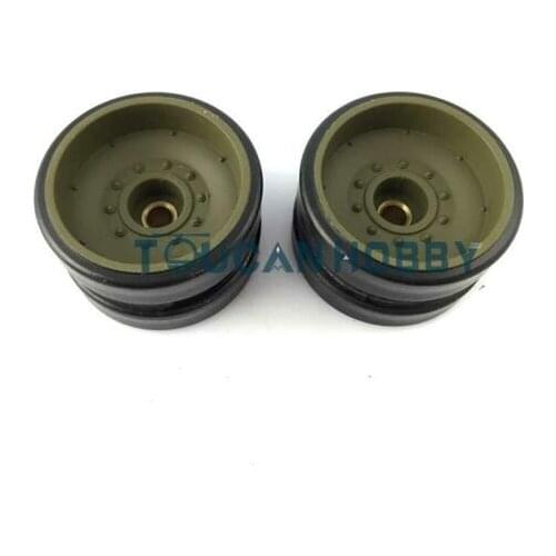 Henglong 1/16 USA M1A2 Abrams RC Tank 3918 Plastic Idlers Spare Parts Green TH05810