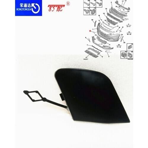 Front bumper trailer cover 1611651780 For Peugeot 2008 Front bumper trailer hook valve Front bumper tow hook cover
