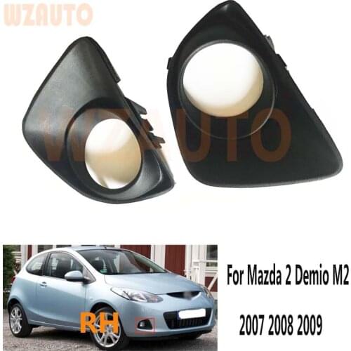 Left Right Driving Front Bumper Fog Lamp Fog Light Bezel Cover For Mazda 2 2006-2011 3 Door