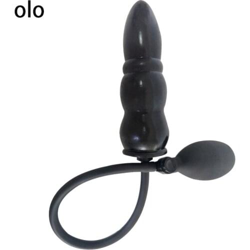 Inflatable Anal Plug Expandable Butt Plug With Pump Anal Dilator Massager Adult Products Silicone adult Sex Toys for Women Men