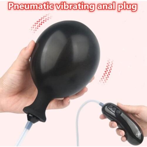 Sex Shop Inflatable Anal Dildo Vibrator Male Prostate Massager Huge Butt Plug Anal Expansion Adult Masturbator Sex Toys For Men