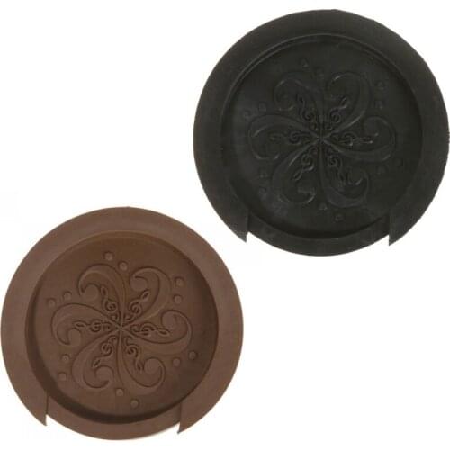 Printing Sound Hole Cover Block Plug Screeching Halt for 41 42 inch EQ Acoustic Guitar BlackBrown Guitar Parts & Accessories