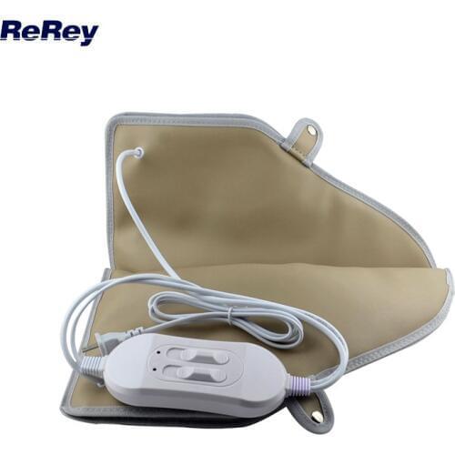 ReRey 1Pair Hot Booties Electric Heated Booties For Manicure Pedicure Massager Far Infrared Warmer Foot Vibration Massage Device