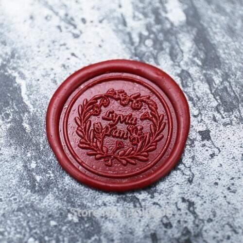 Custom lauren Wax Stamp, names Wax Seal, Custom Wax Stamp, Wedding Invitations, Wedding Monogram Seal Stamp