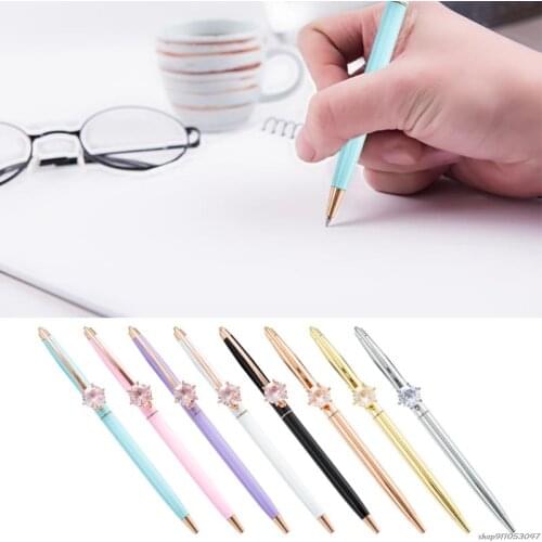 Luxury Diamond Ballpoint Pen Stylish Metal Ballpoint Pen Writing Pen Refillable Graffiti Drawing Pen for Business Gift Dropship