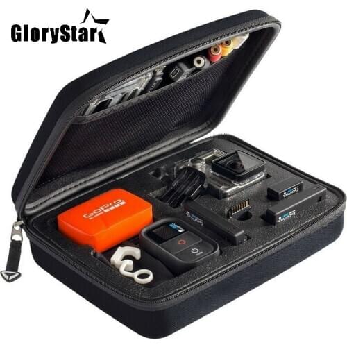 GloryStar Portable Medium Camera Bag EVA Storage Package Portable Case For Go Pro Hero MAX OSMO 87654 SJCAM SJ4000 SJ5000 SJ6000