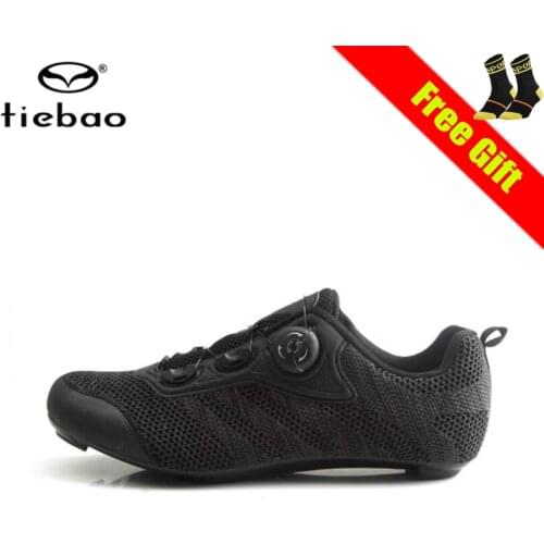 Tiebao Road cycling shoes breathable self-locking Professional Athletic Bicycle Shoes Cycling Shoes Men riding bicycle sneakers