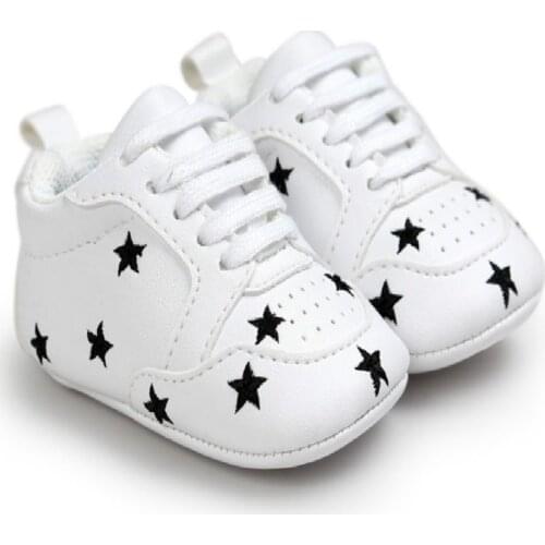 New Fashion Embroidery PU newborn Baby shoes Casual soft bottom non-slip breathable Infant toddler shoes