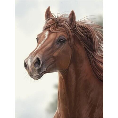 Horse Animal Pre-Printed 11CT Cross-Stitch Embroidery Full Kit DMC Threads Needlework Hobby Knitting Handiwork Jewelry Stamped