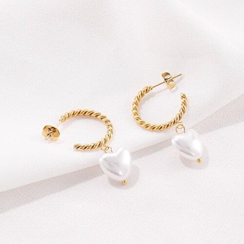 Женские золотые серьги VDELKAT China At AliExpress