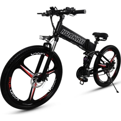 New Electric Bicycle 350W 26 inches Lithium Battery Integrated Wheel Folding Urban Mountain Off-road Travel Bike