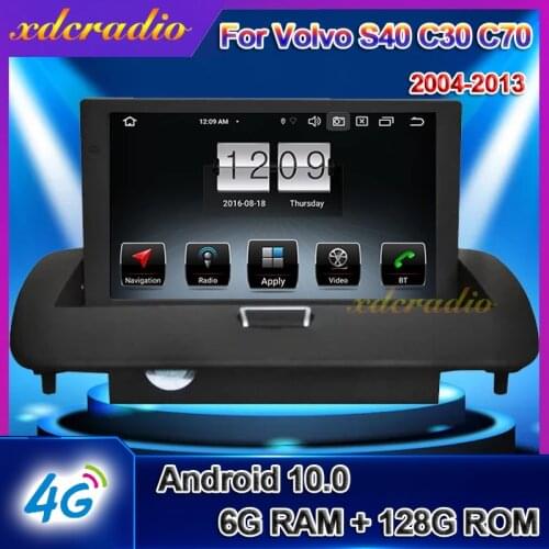 Xdcradio 9" Android 10.0 For Volvo S40 C30 C70 Car Radio Automotivo Car DVD Multimedia Player Auto GPS Navigation 4G 2006-2012