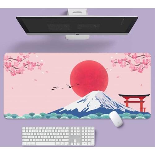 Japanese Pink Cherry Blossom Durable Rubber Mouse Mat Pad Large gaming laptop XL non-slip rubber office computer mouse pad