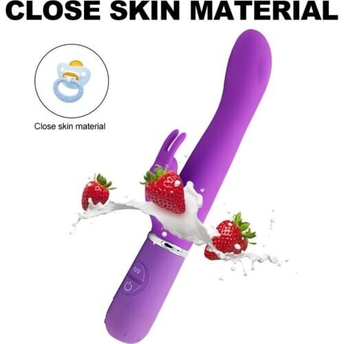 10 Speed Dildo Rabbit Vibrator Vagina Clitoris G-Spot Stimulate Battery Silicone Waterproof Sex Toys For Women Masturbator