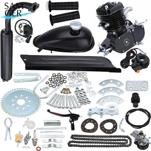 Samger 50cc Motorcycle 2 Stroke Petrol Gas Engine Kit For fits 26" or 28" DIY Electric Bicycle Pocket Bike Gasine Engine