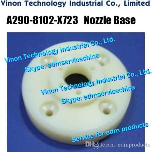 A290-8102-X723 edm Nozzle Base F126 (4 screw holes) for Fanuc B series machines Fanuc A2908102X723, A290.8102.X723 Nozzle Holder