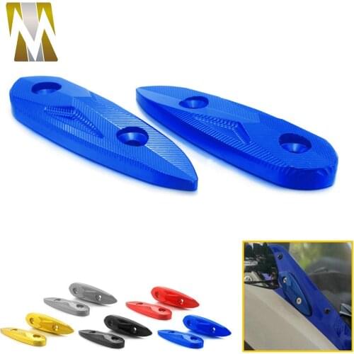 For YAMAHA YZFR3 YZFR25 YZF R3 2015 2016 R25 2013 2014 2015 YZF-R3 YZF-R25 Scooter Rear View Rearview Mirror Hole Cap Case Parts