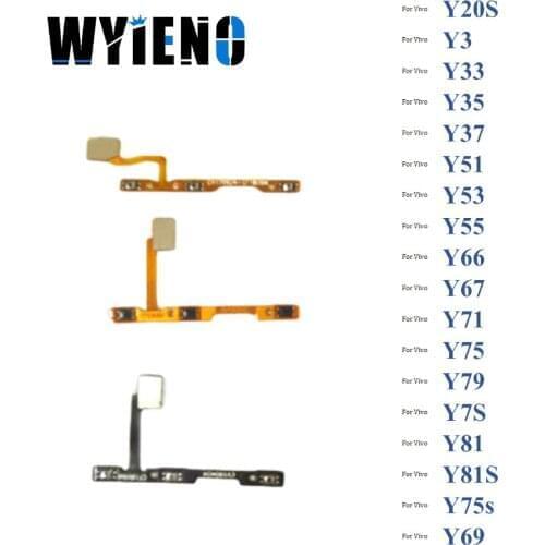 For Vivo Y20S Y3 Y33 Y35 Y37 Y50 Y51 Y53 Y55 Y66 Y67 Y69 Y71 Y75 Y79 Y75s Power On Off Volume Up Down Buttons Flex Cable Ribbon