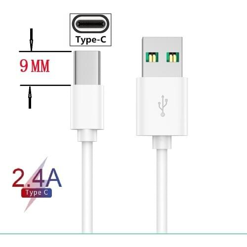 1M Extra Long 9mm Connector Type-C Cable For Xiaomi Mi A3 9 Redmi-note-8 Leagoo KIICAA MIX OUKITEL K10 Type C Charger Cord
