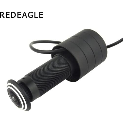 REDEAGLE 1080P HD AHD Camera Wired CCTV Fish Eye Door Hole Peephole Color Security Camera Wide Angle Metal Body