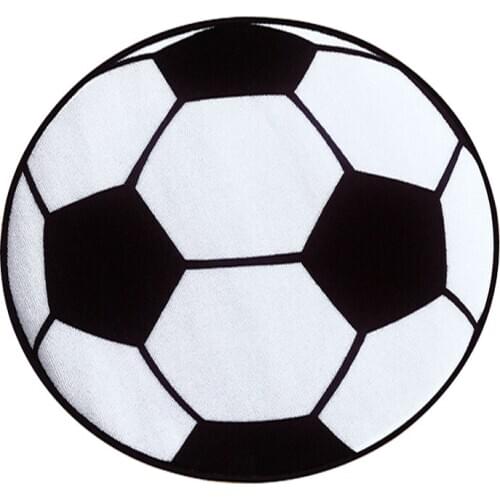 Round football Carpet Living Room Parlor Mats Children Kids Boys Bedroom Carpet Chair Rugs Bath Mats boy 60cm