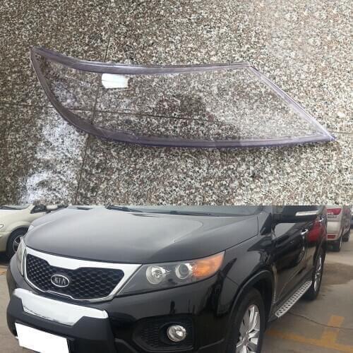 Car Headlight Lens For Kia Sorento 2009~2013 Headlamp Cover Replacement Auto Shell Cover