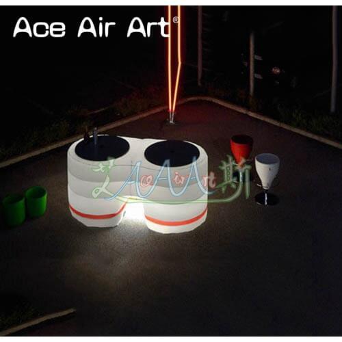 New designed inflatable bar stand,bar table/desk,bar booth with led lights for party or proms
